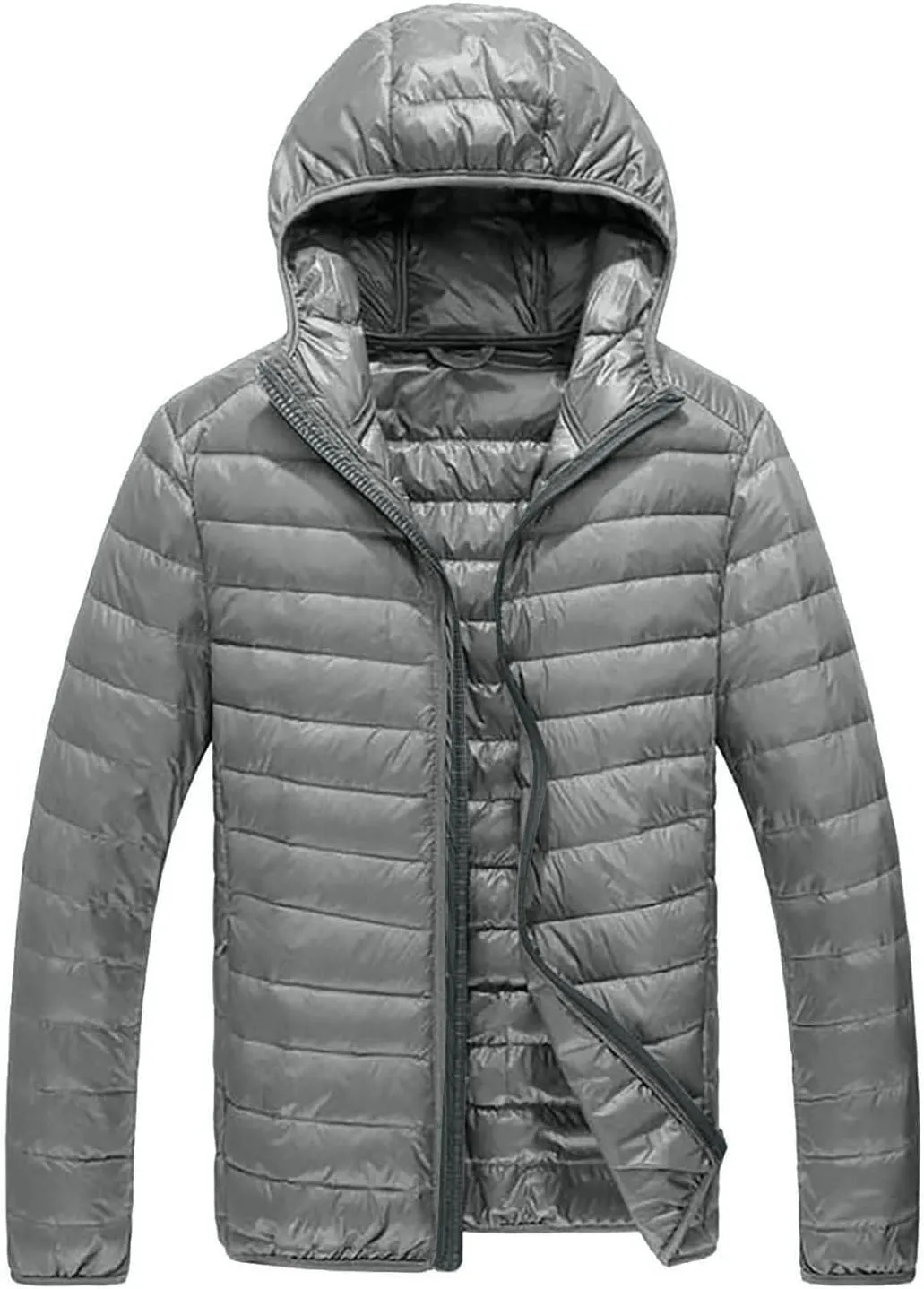 Ymosrh Men's Jacket Down Quilted Lined Winter Casual Windproof Puffer Jacket Warm Windbreaker Coats Jackets, XXL-5XL