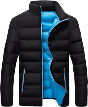 Ymosrh Men's Jackets Down Puffer Winter Jacket Packable Lightweight Windproof Insulated Warm Coat, XXL-5XL