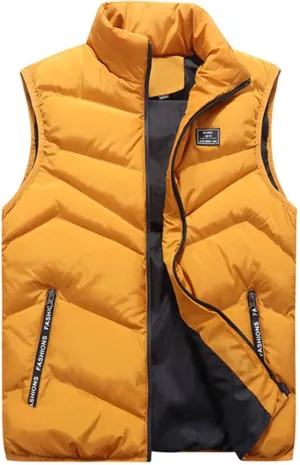 Ymosrh Men's Puffer Jackets Packable Vest Jacket Lightweight Winter Down Bubble Coat Quilted Padded Jacket, S-4XL