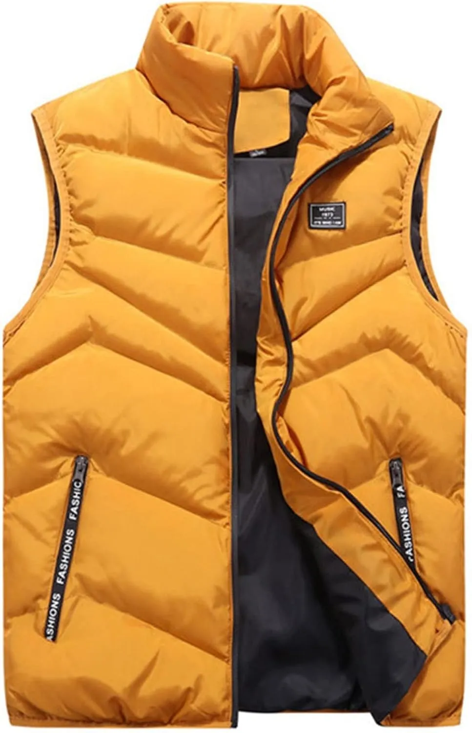 Ymosrh Men's Puffer Jackets Packable Vest Jacket Lightweight Winter Down Bubble Coat Quilted Padded Jacket, S-4XL