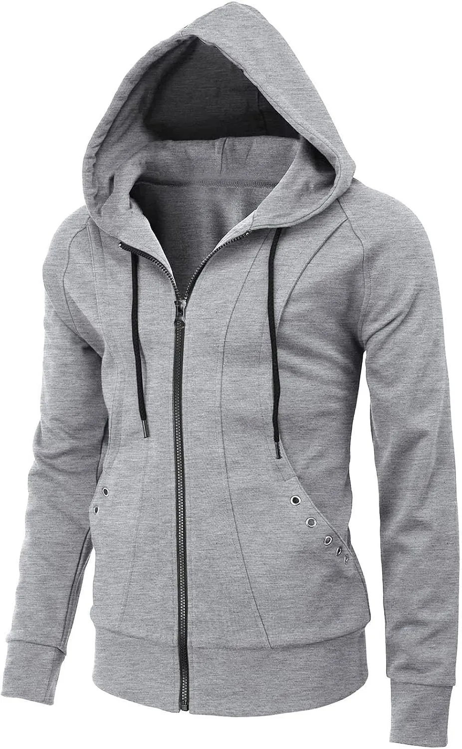 Ymosrh Men's Sweatshirts Long Sleeve Hoodie Sweatshirt Top Cardigan Hooded Jacket Fashion Hoodies & Sweatshirts, L-3XL