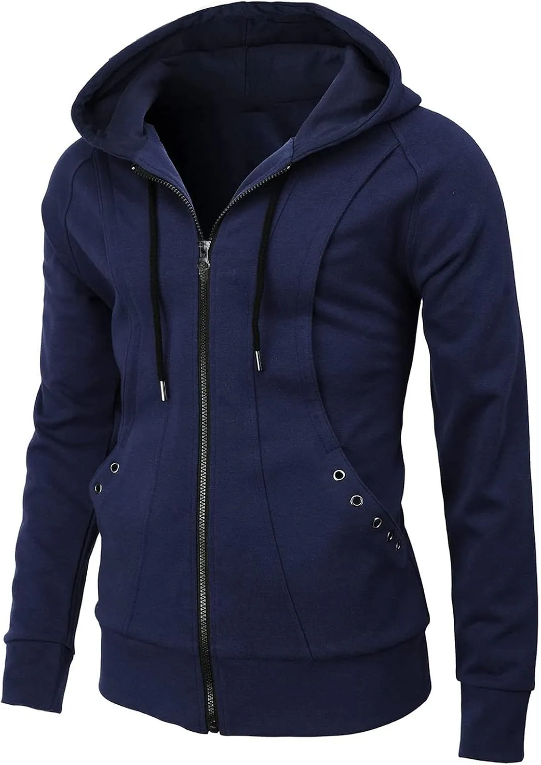 Ymosrh Men's Sweatshirts Long Sleeve Hoodie Sweatshirt Top Cardigan Hooded Jacket Fashion Hoodies & Sweatshirts, L-3XL
