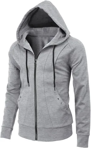Ymosrh Men's Sweatshirts Long Sleeve Hoodie Sweatshirt Top Cardigan Hooded Jacket Fashion Hoodies & Sweatshirts, L-3XL