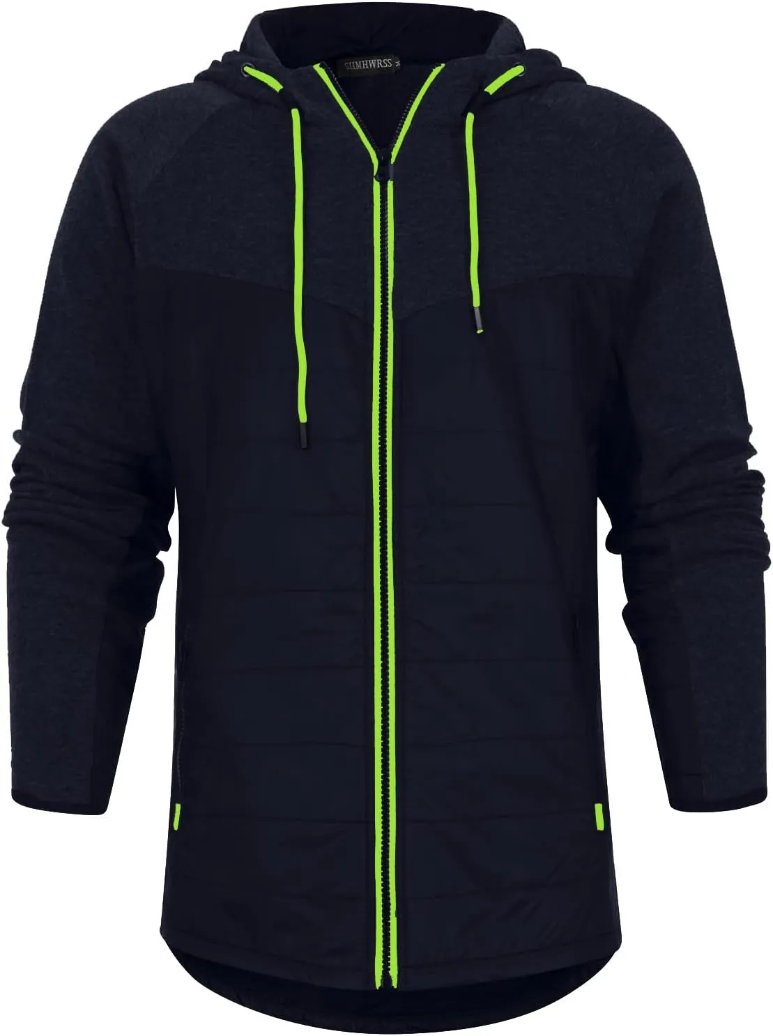 Ymosrh Men's Winter Jacket Down Jacket Puffer Packable Lightweight Windproof Insulated Warm Coat with Hood Jacket, M-3XL