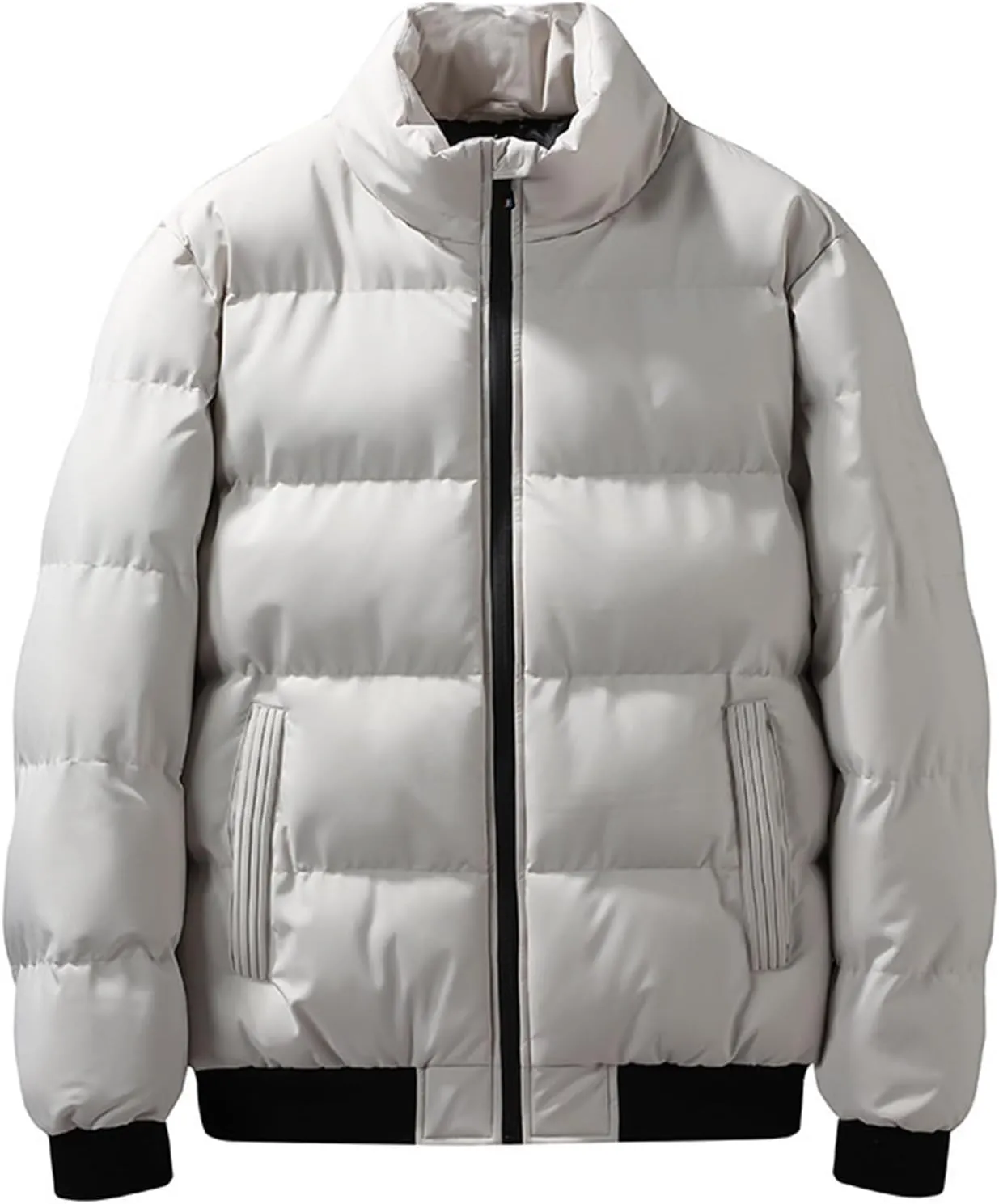Ymosrh Men's Winter Jacket Lightweight Puffer Jacket Water-Resistant Warm Jackets and Coats Down Jackets, M-2XL