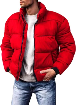 Ymosrh Men's Winter Jacket Lightweight Puffer Jacket Water-Resistant Warm Jackets and Coats Down Jackets, M-2XL