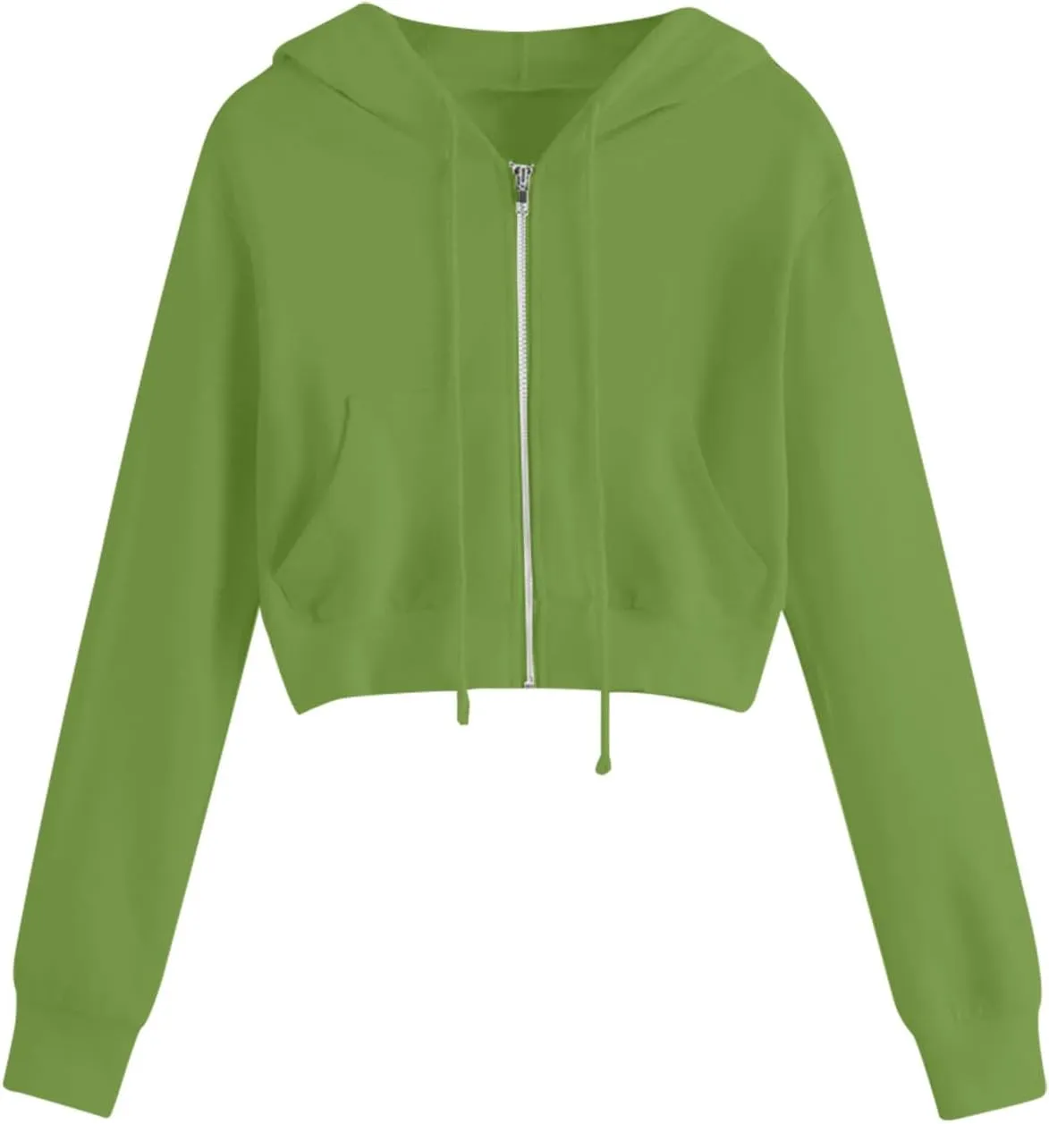 Zip Up Hoodies for Women Cropped Sweatshirts Fleece Jackets Fall Outfits Casual Hooded Sweatshirts Y2k Pulloveer Tops