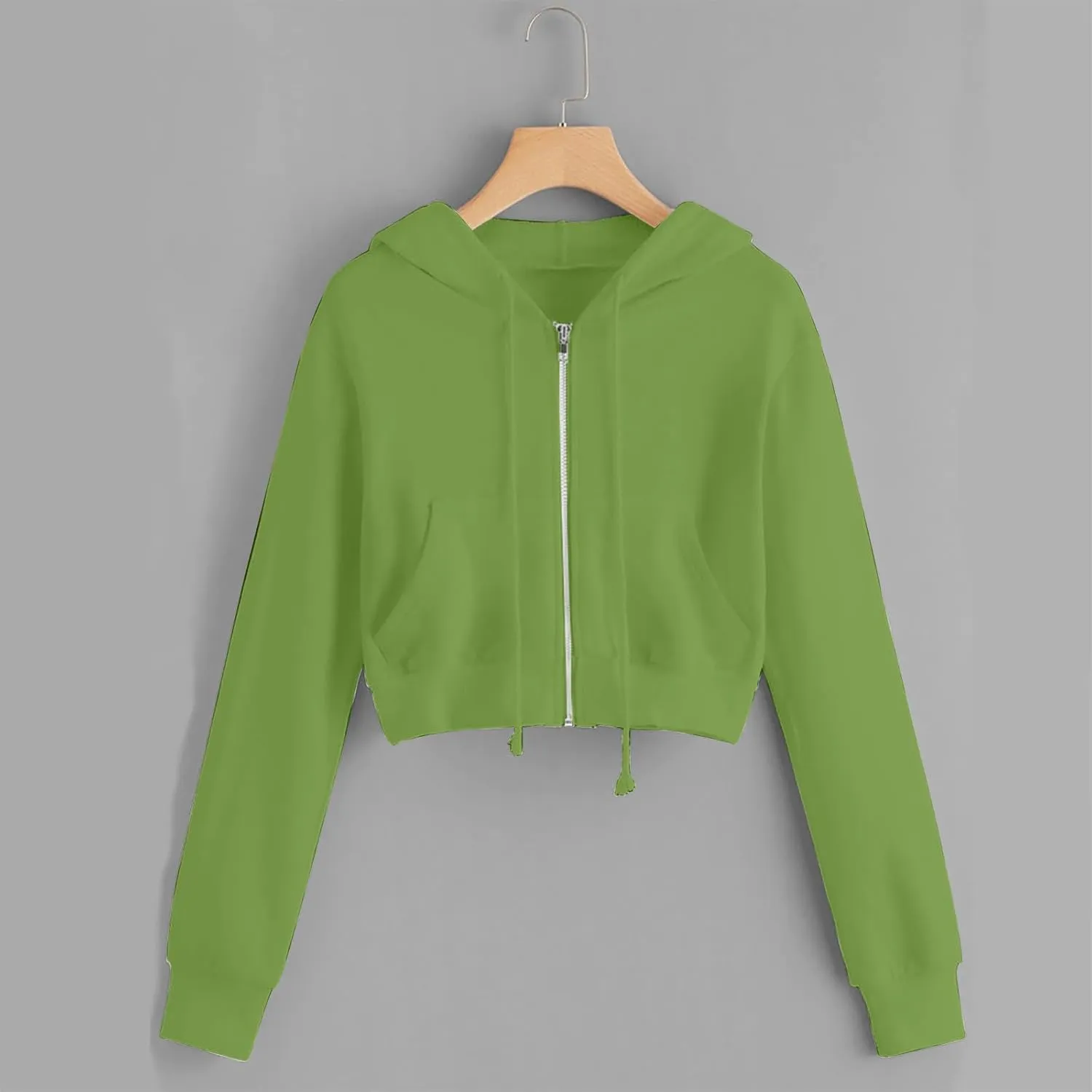 Zip Up Hoodies for Women Cropped Sweatshirts Fleece Jackets Fall Outfits Casual Hooded Sweatshirts Y2k Pulloveer Tops