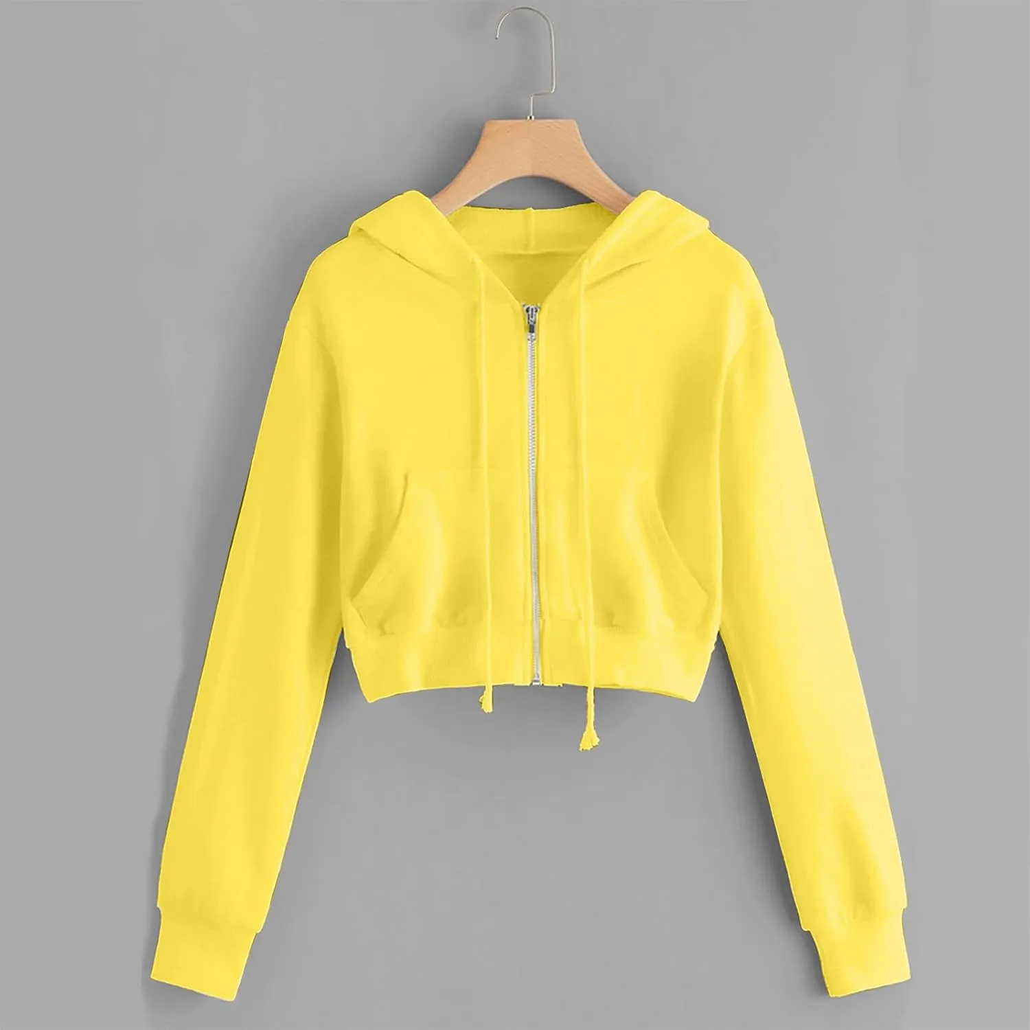 Zip Up Hoodies for Women Cropped Sweatshirts Fleece Jackets Fall Outfits Casual Hooded Sweatshirts Y2k Pulloveer Tops