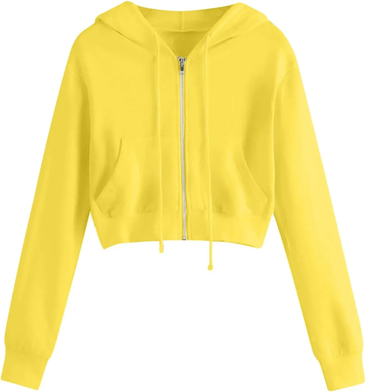 Zip Up Hoodies for Women Cropped Sweatshirts Fleece Jackets Fall Outfits Casual Hooded Sweatshirts Y2k Pulloveer Tops
